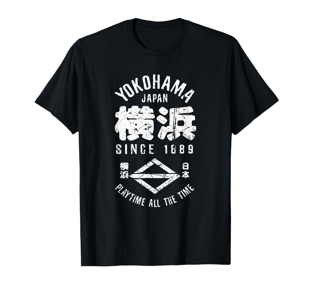 Amazon | 横浜 日本 漢字 横浜 日本土産 Tシャツ | Tシャツ